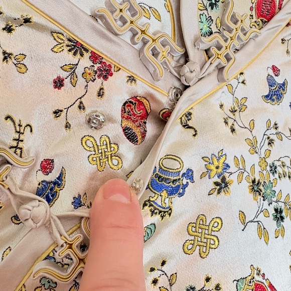 Vintage Silk Asian Dress Set The Old Peking Silk Co Sz Small - Picture 5 of 15